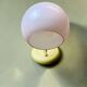 Pink glass 60s table or wall sconce lamp