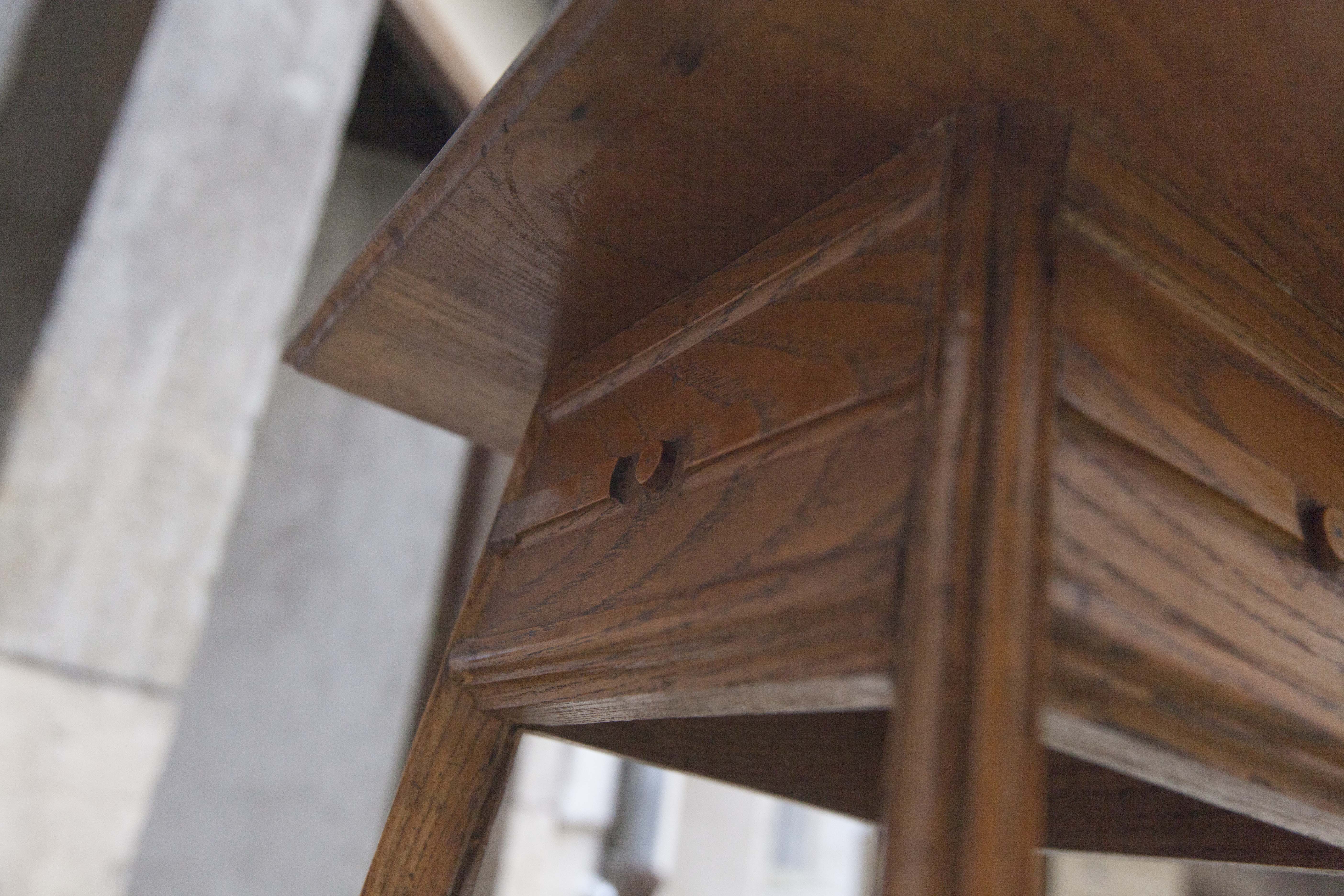 Wooden and ceramic sellette, 1920