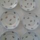 6 dessert plates decorated small porcelaiene flowers Sologne LAMOTTE