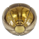 Mid century glass flush mount / ceiling light by limburg, germany, 1960s