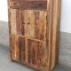 Antique wooden cabinet with 4 doors and 1 drawer