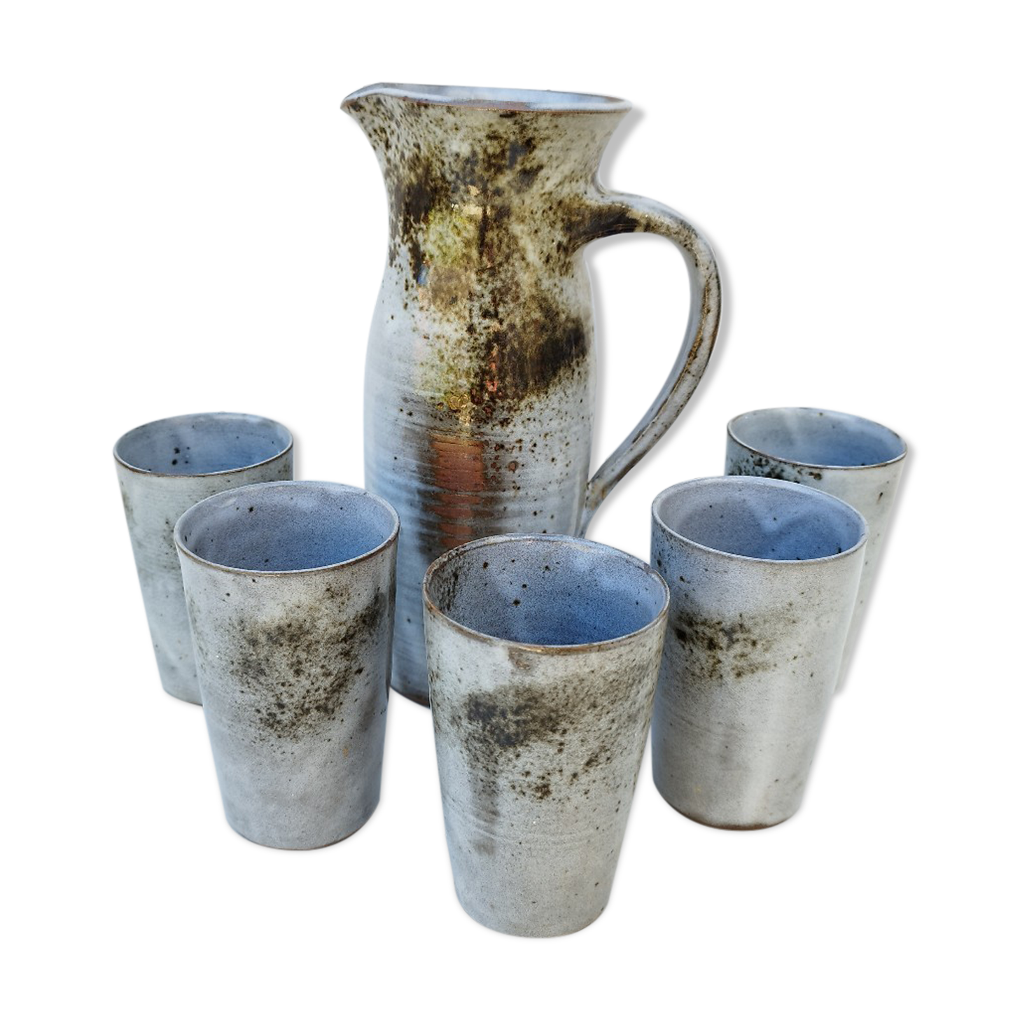 Service orangeade ceramic Chantal and Thierry Robert