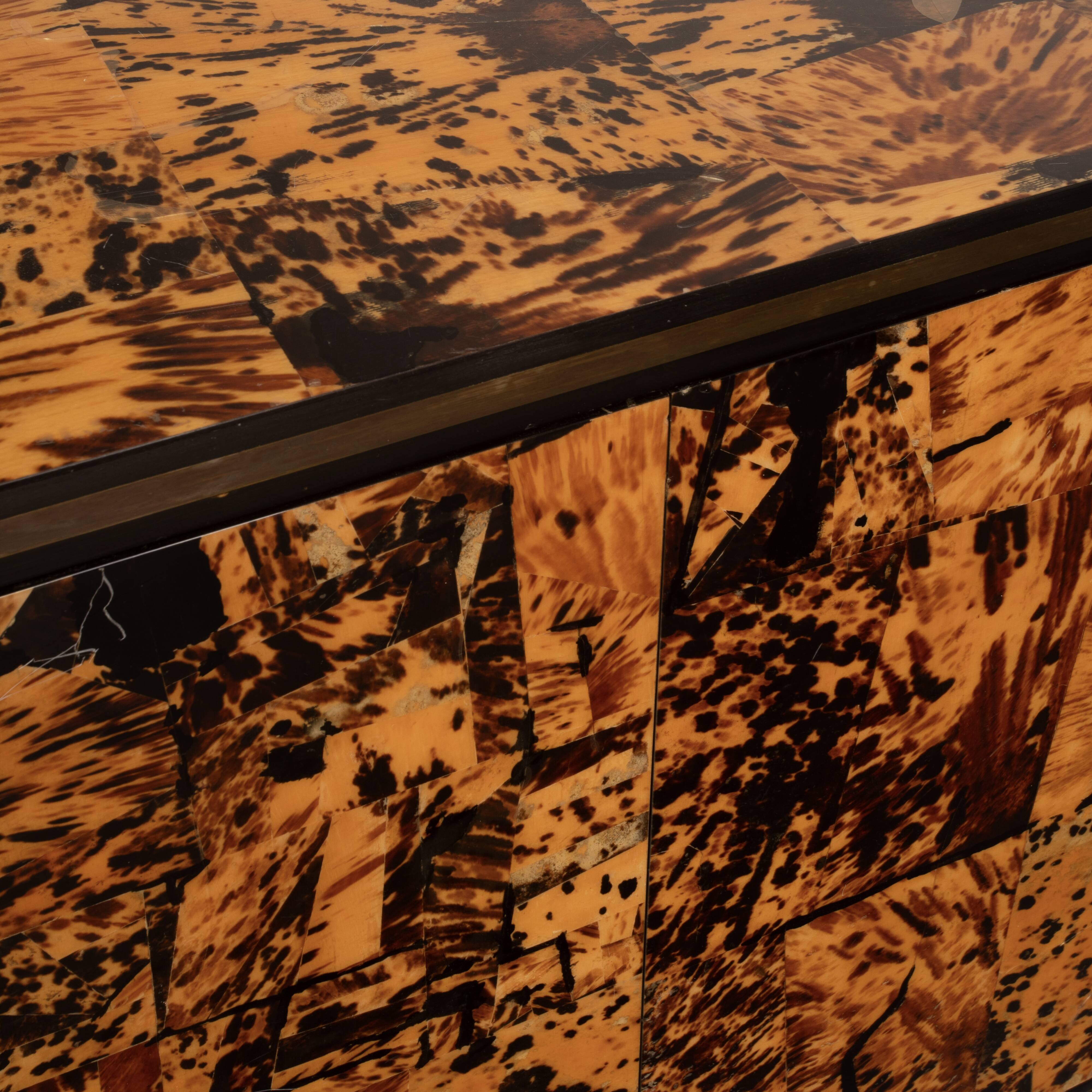 Unique Tortoiseshell Cabinet by Roberto Jodice for Ottini Milano 1974