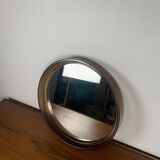 Round Smoked Plexiglas Mirror – GILAC n°1813 – Vintage 1970s
