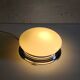 Bauhaus ceiling light or wall lamp with opaline globe and chrome metal - mid 20th century.