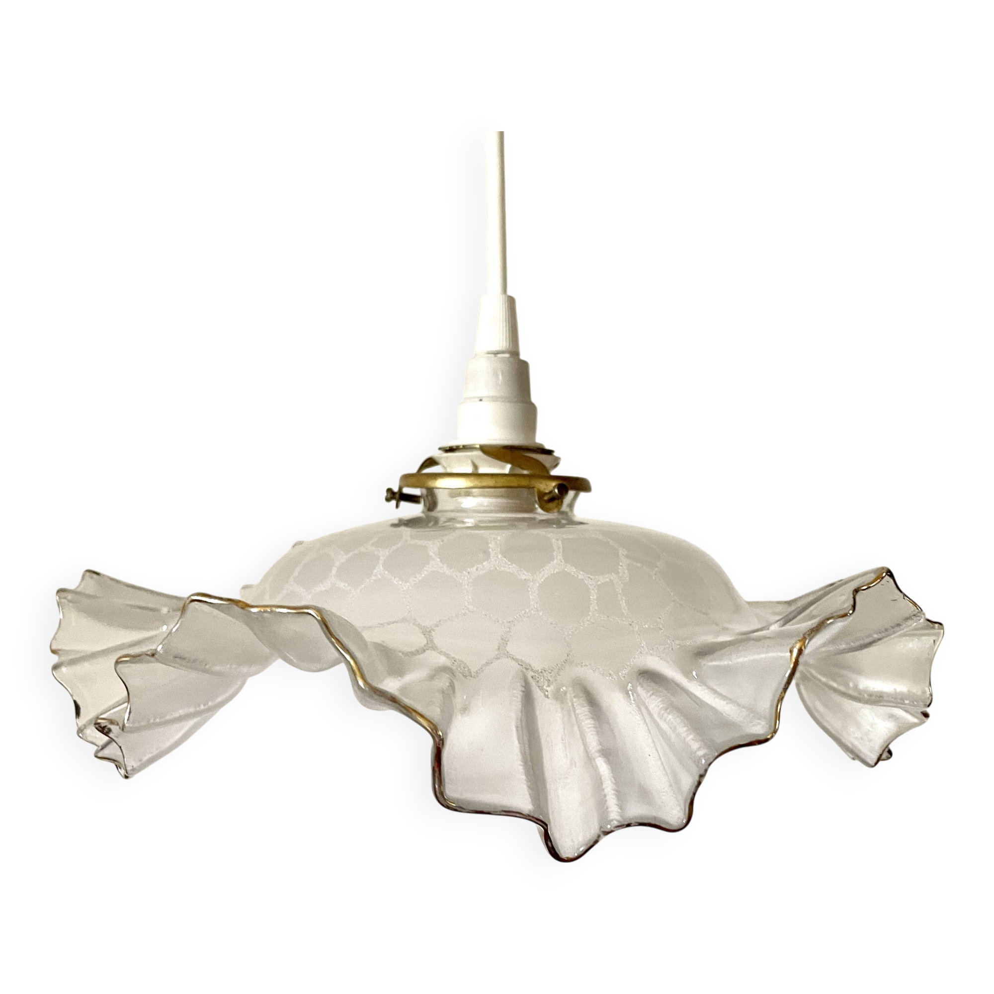 Granite glass draped suspension