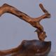 Fruit basket in olive tree sculpture Brutaliste