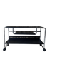 Occasional furniture / hi-fi furniture on chrome metal wheels – Habitat