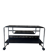 Occasional furniture / hi-fi furniture on chrome metal wheels – Habitat