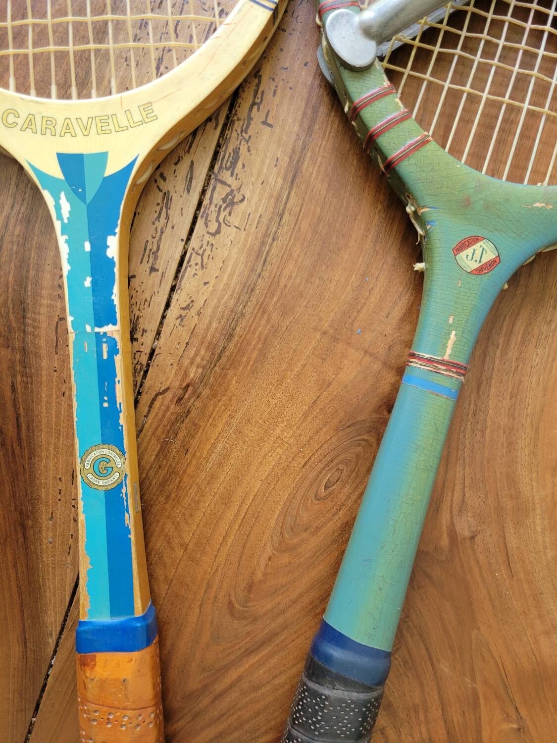 Paire d anciennes raquettes de tennis vers 1930