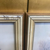 Pair of watercolors signed P OPal