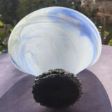 Murano glass centerpiece with 925 silver base