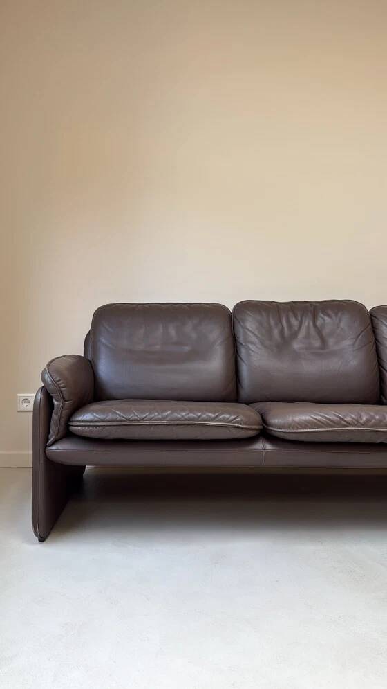 Vintage DS-61 leather 3-seater sofa by de Sede