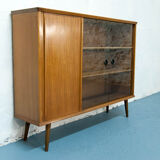 Console with sliding doors