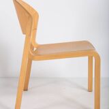 Set of 6 vintage chairs in thermoformed wood