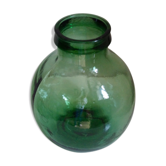 Bocal en verre vert