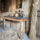 Old bistro table, console