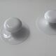 Pair of vintage "Funnel" wall lights, white lacquered metal, by Vibia Spain 2000