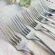 6 vintage stainless steel forks vlm italia
