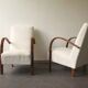 Pair of armchairs by Jindřich Halabala, circa 1930, Czechoslovakia.