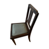 Chaises art deco avec assise skai vert amande