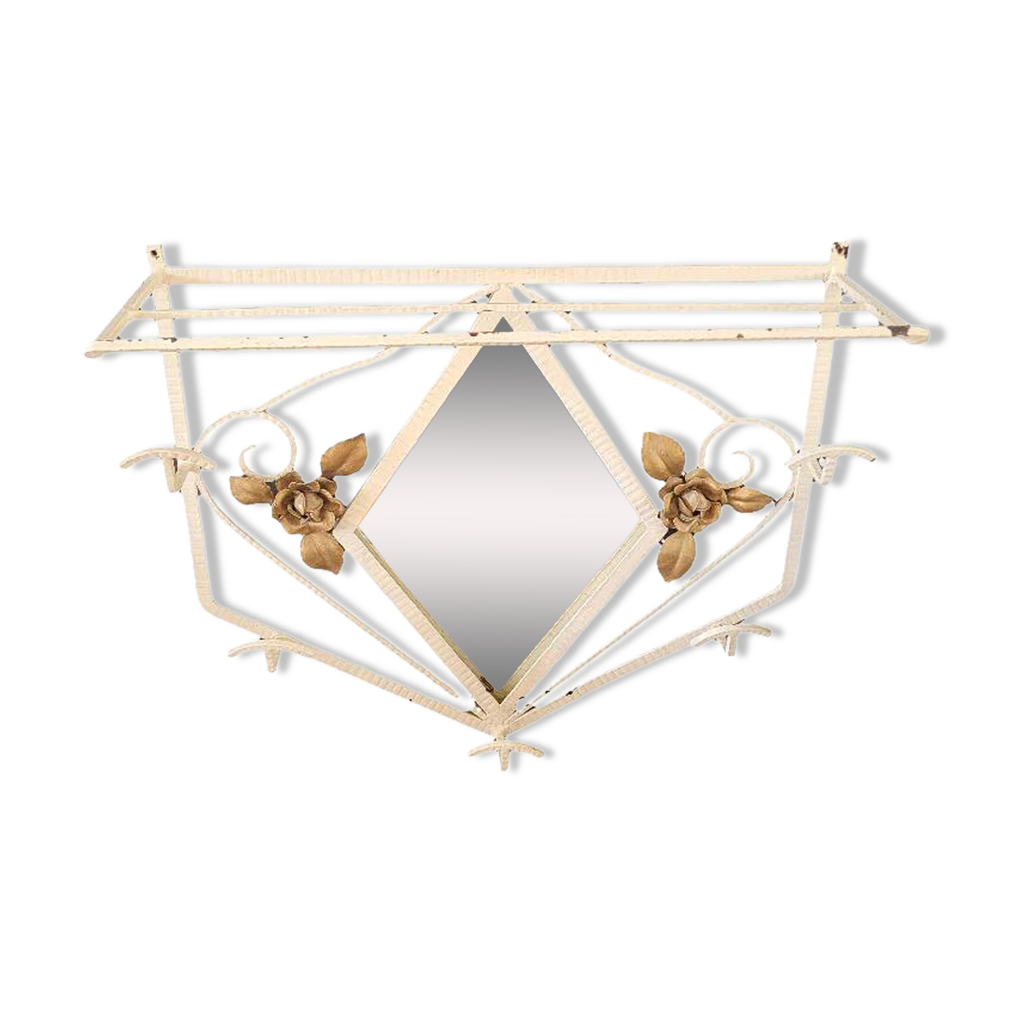 Entrance hall - Wall-mounted coat rack with mirror