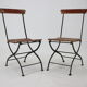 1920s set of four folding garden chairs, czechoslovakia