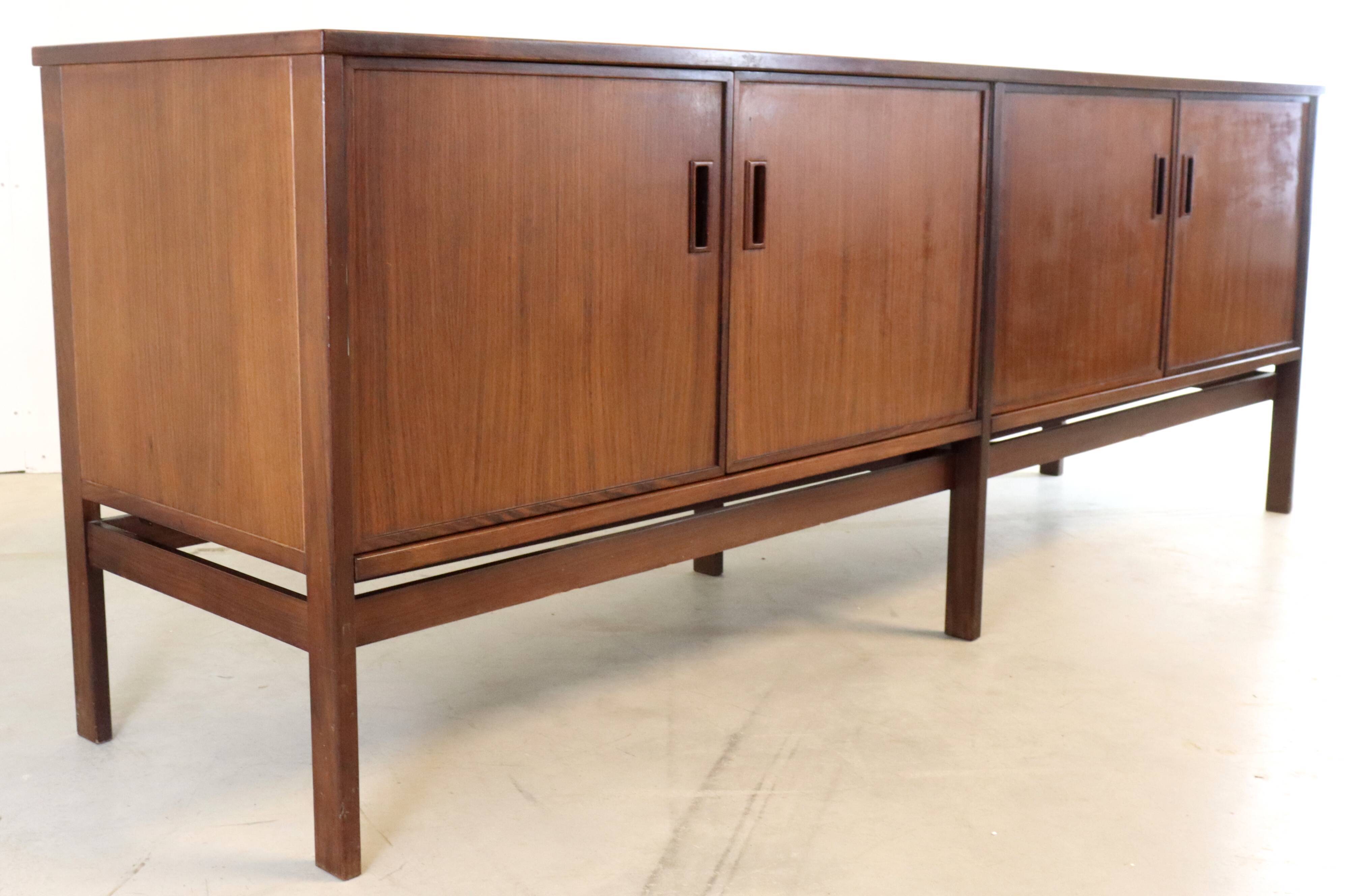 Vintage mid century sideboard xl "roggentin" | 220 cm
