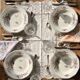 4 deep plates Bernardaud Limoges porcelain with floral decoration from the 1920s to 1950s.