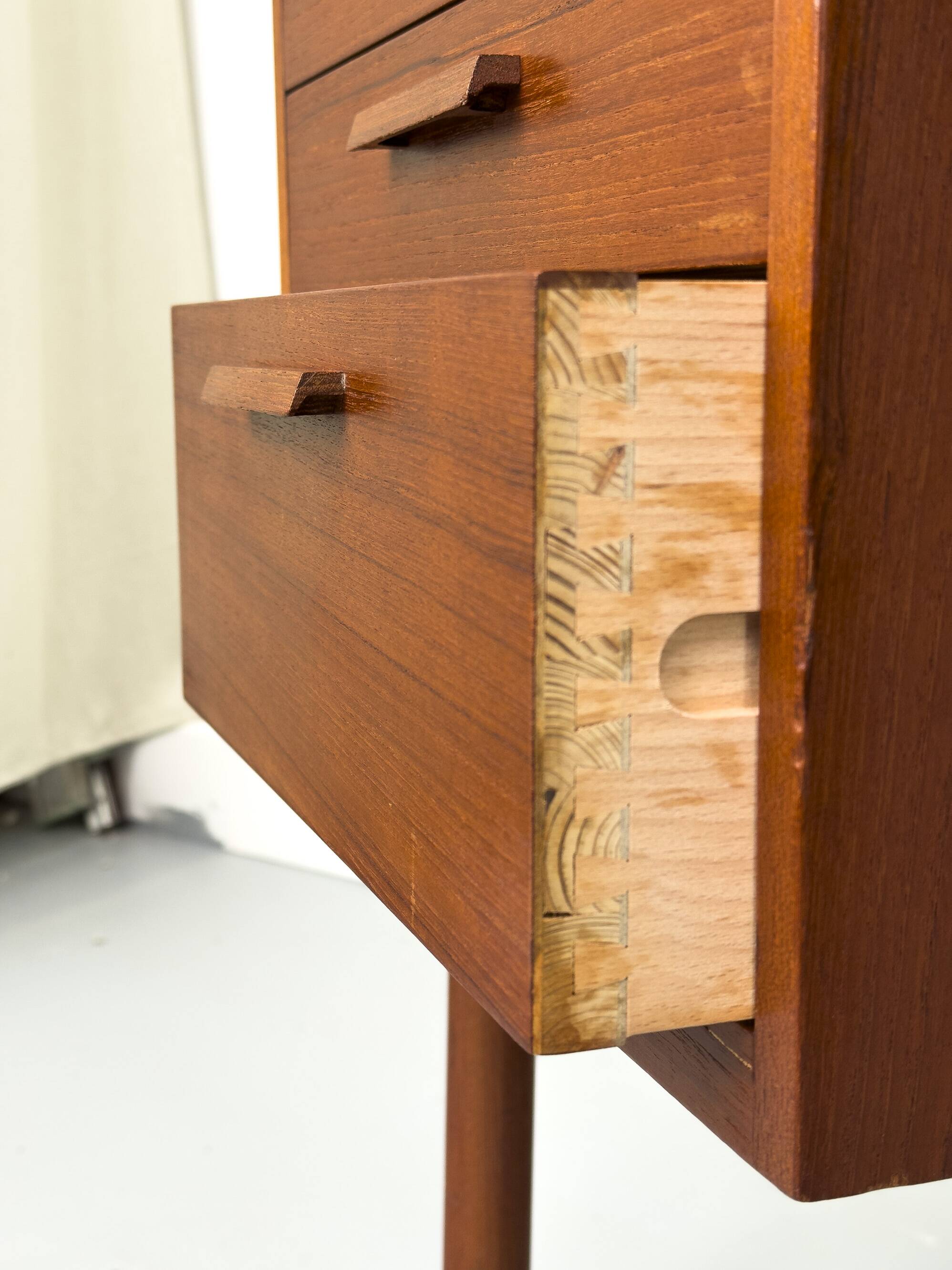 Danish teak desk with drawers, 1960s
