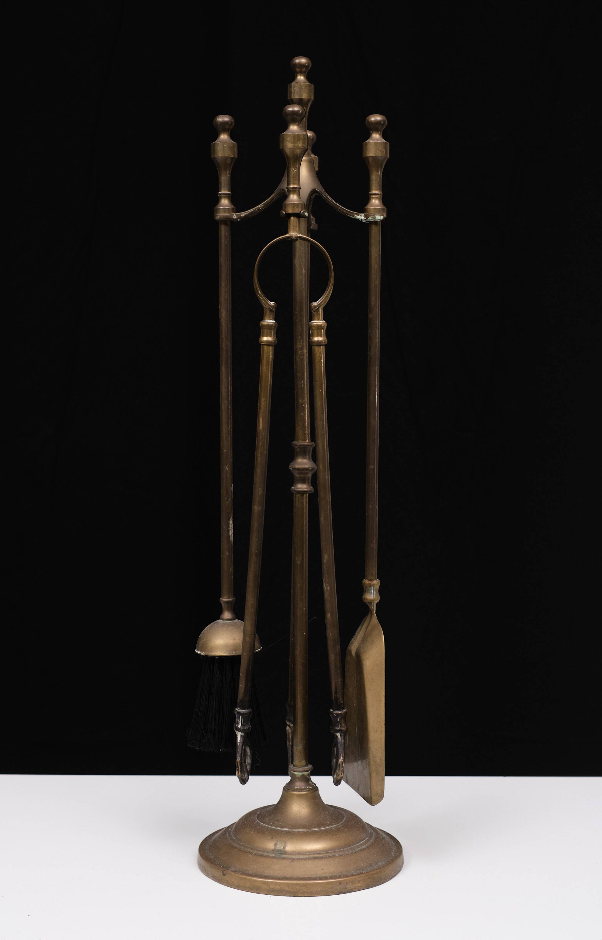 5 piece Brass Fireplace set England