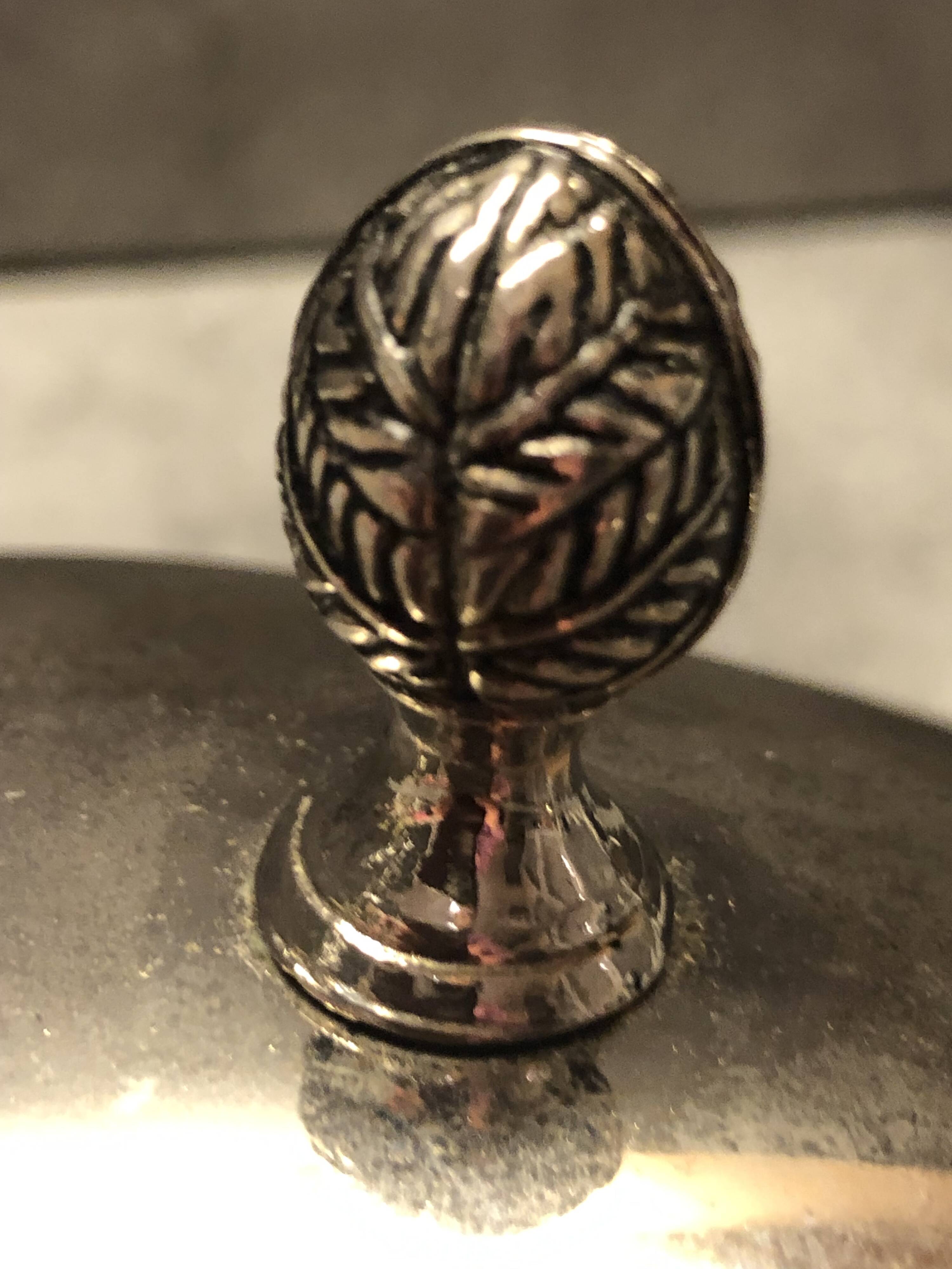 Silver-plated foie gras dome