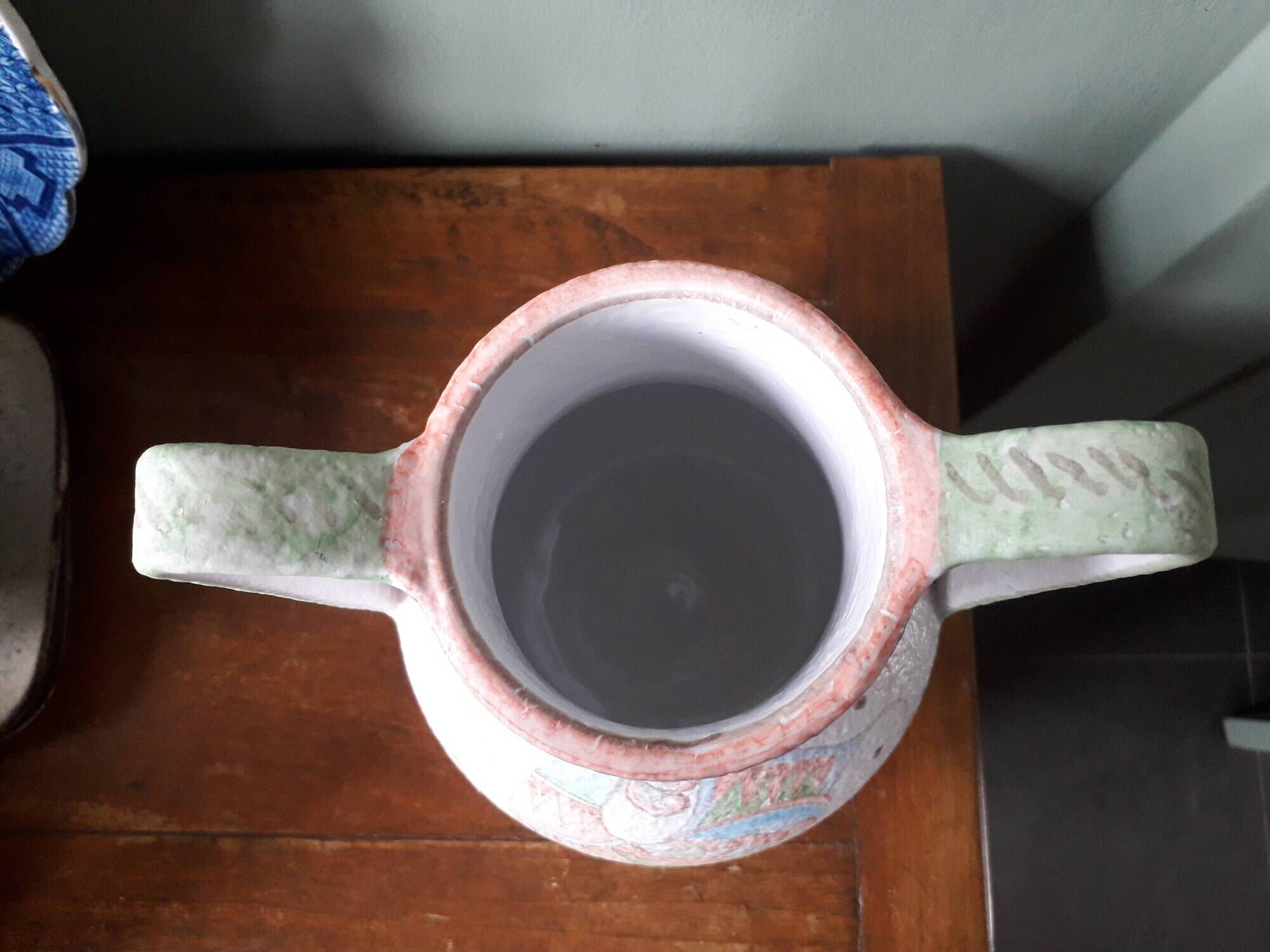 Italian ceramic vase signed Castel Sardo
