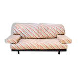 Sofa by Giovanni Offredi for Saporiti, with Missoni Italia fabric from the 1970s