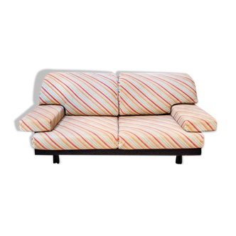 Sofa by Giovanni Offredi for Saporiti, with Missoni Italia fabric from the 1970s