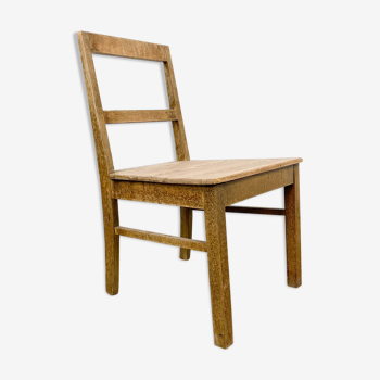 Antique swedish farmhouse chair elm pine