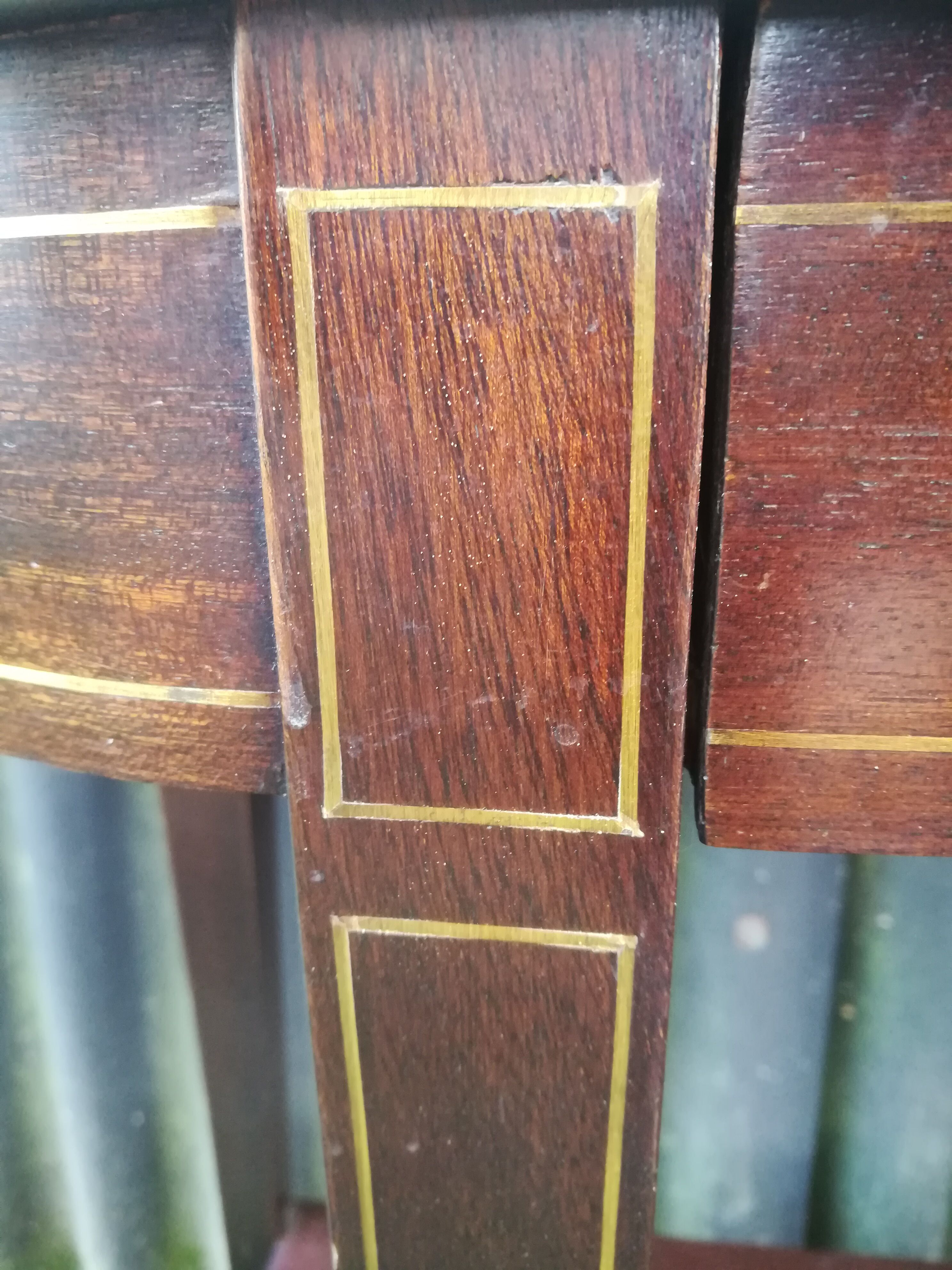 Louis XVI-style mahogany and marble console