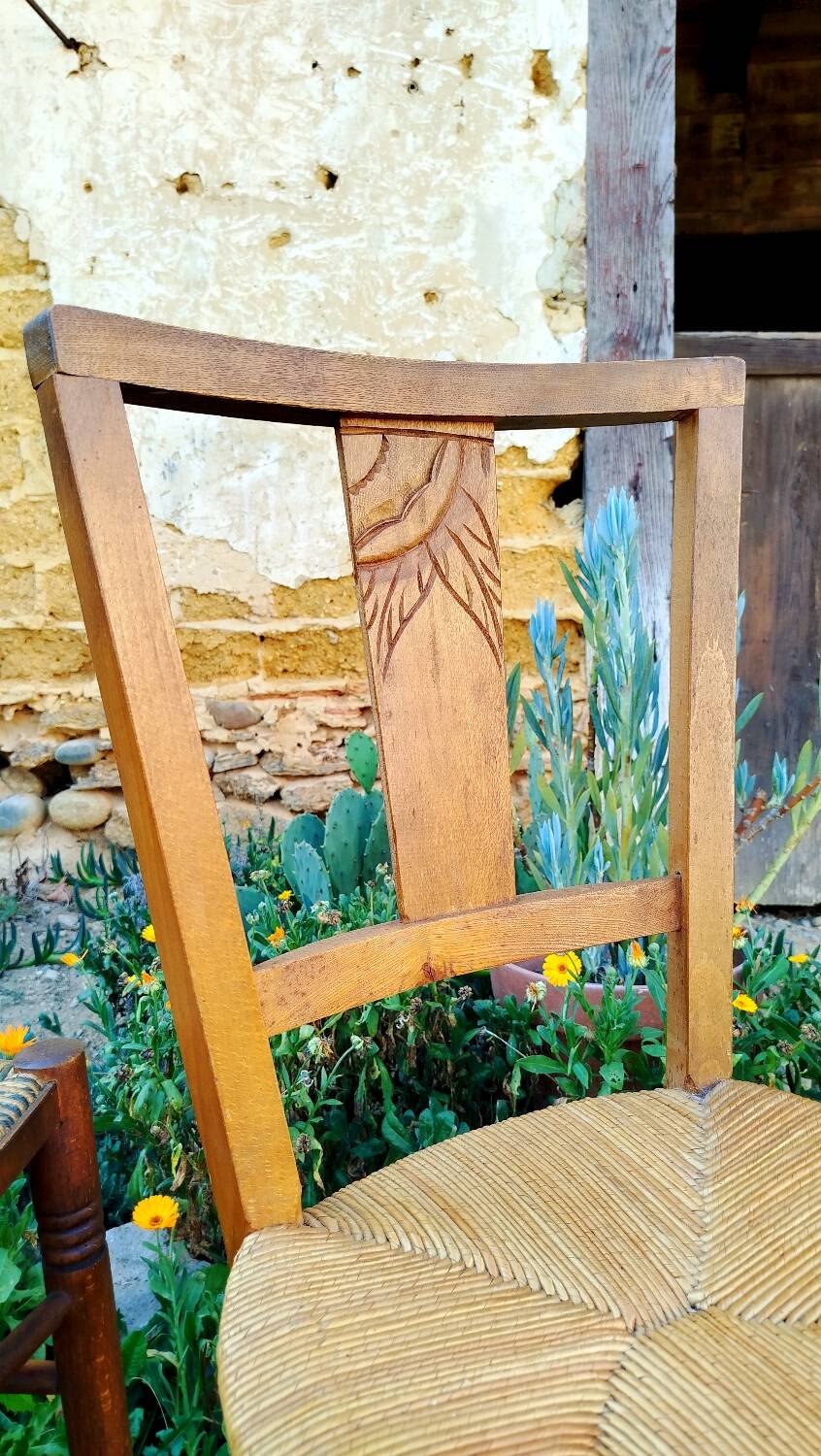 6 antique chairs