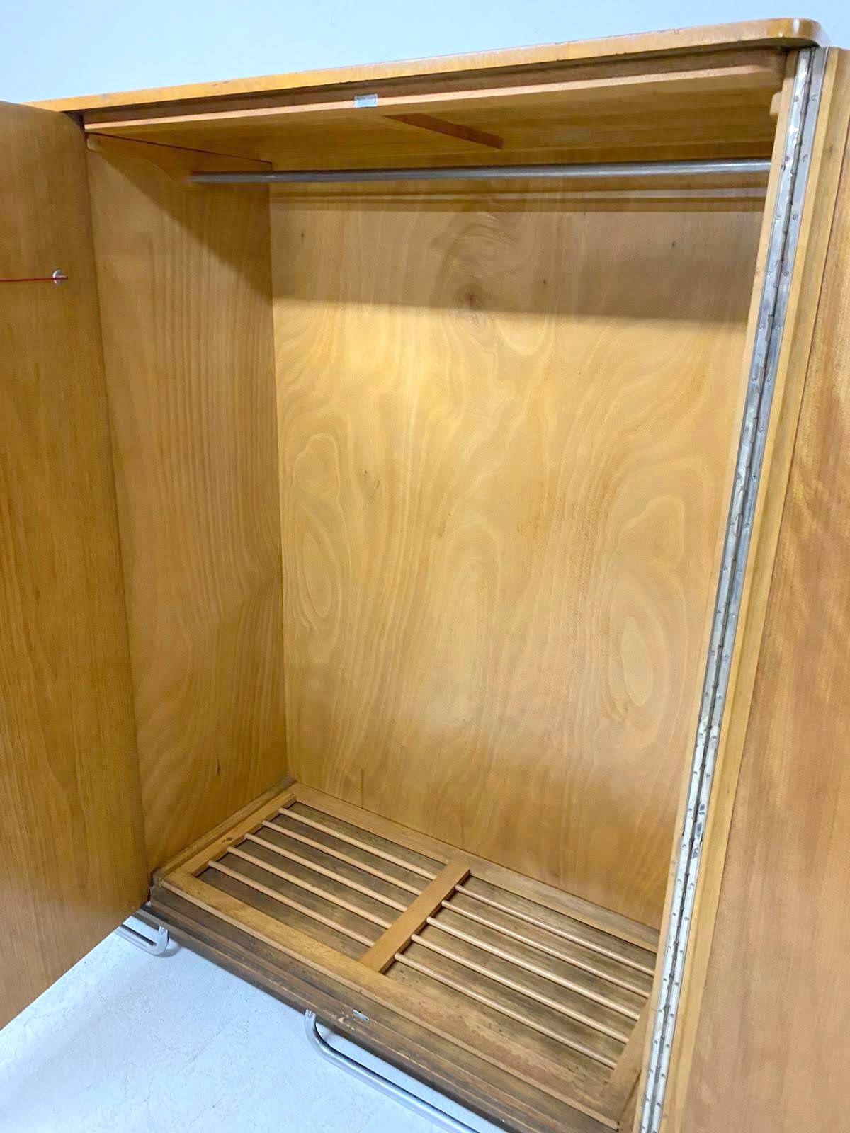 Bauhaus wardrobe by Mücke Melder, 1930s, Bohemia