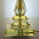 Vintage Clichy glass globe table lamp