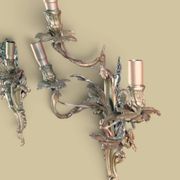 Pair of large wall sconces in Louis XV / Rococo / Baroque style.