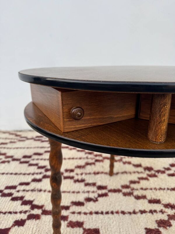 Table travailleuse tripode années 60