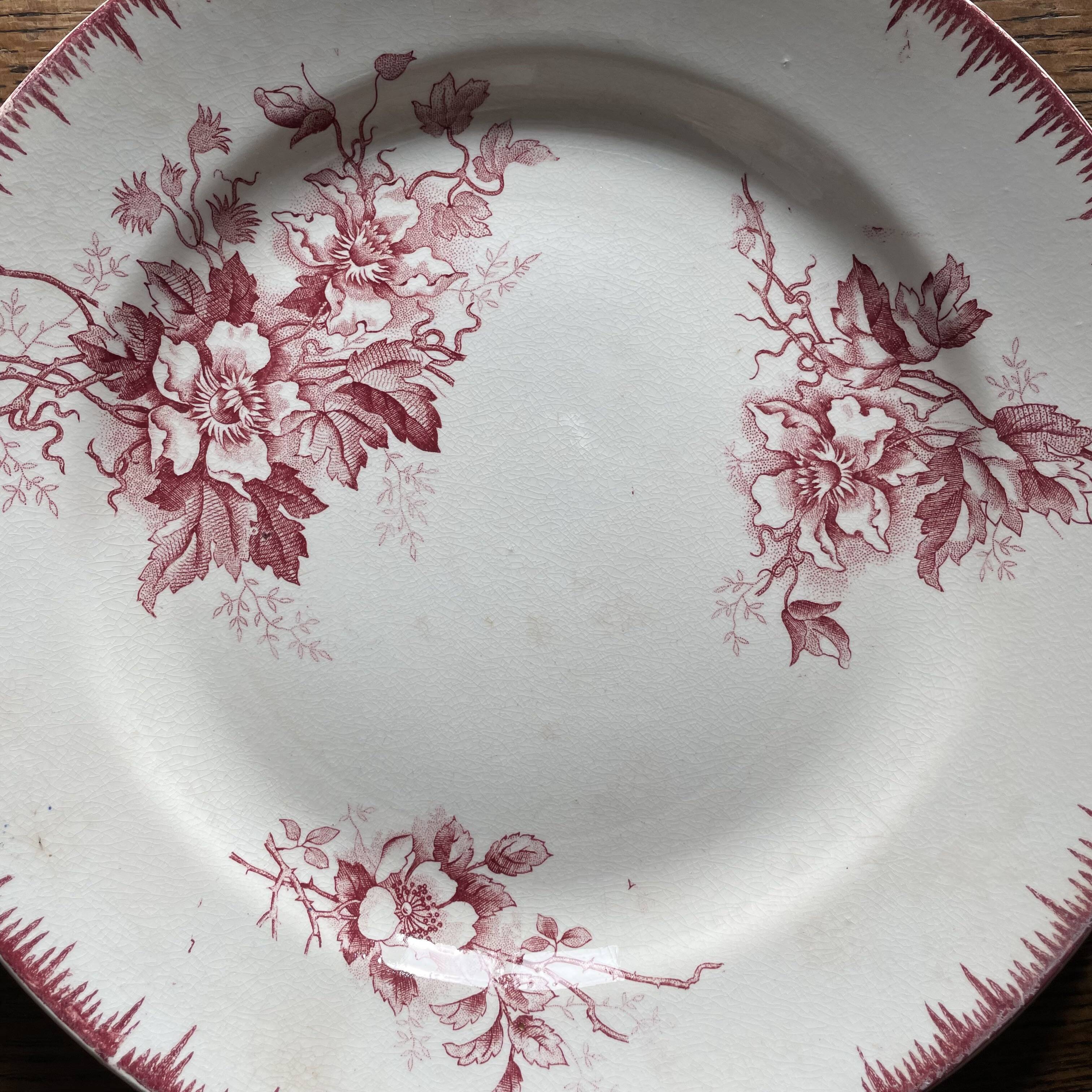 Set of 4 Maastricht earthenware dinner plates