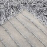 8x10 wool handmade gray kilim rug 253x300cm