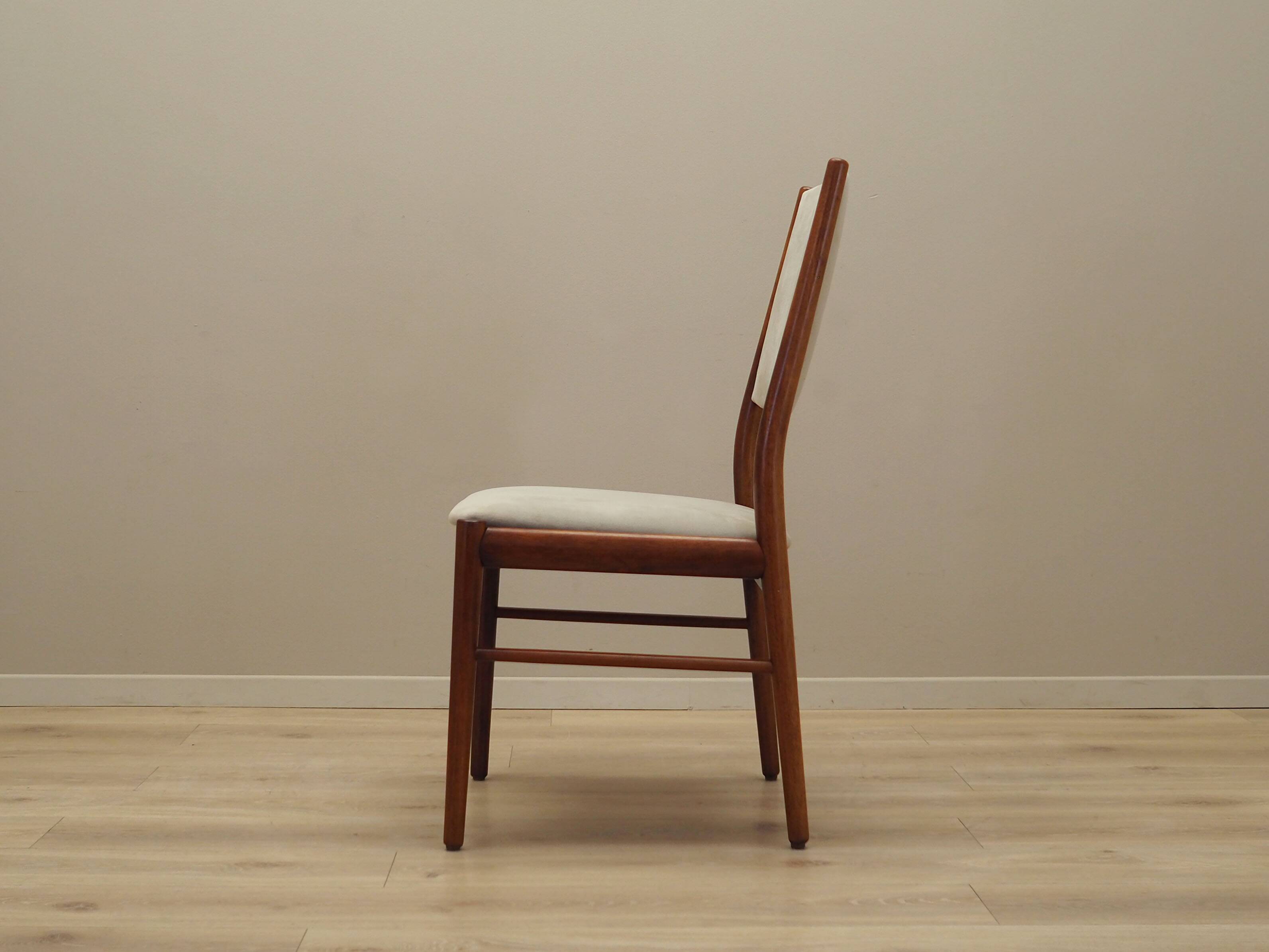 Ensemble de six chaises en acajou, design danois, années 1970, édition : Skovby Møbelfabrik