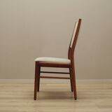 Ensemble de six chaises en acajou, design danois, années 1970, édition : Skovby Møbelfabrik