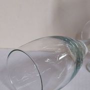 Six verres à pieds en verre soufflé XXL