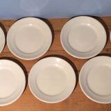 Set of  9 Digoin Saarguemines dessert plates