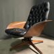 Iconic "Mr. Chair" Armchair & Ottoman – George Mulhauser for Plycra