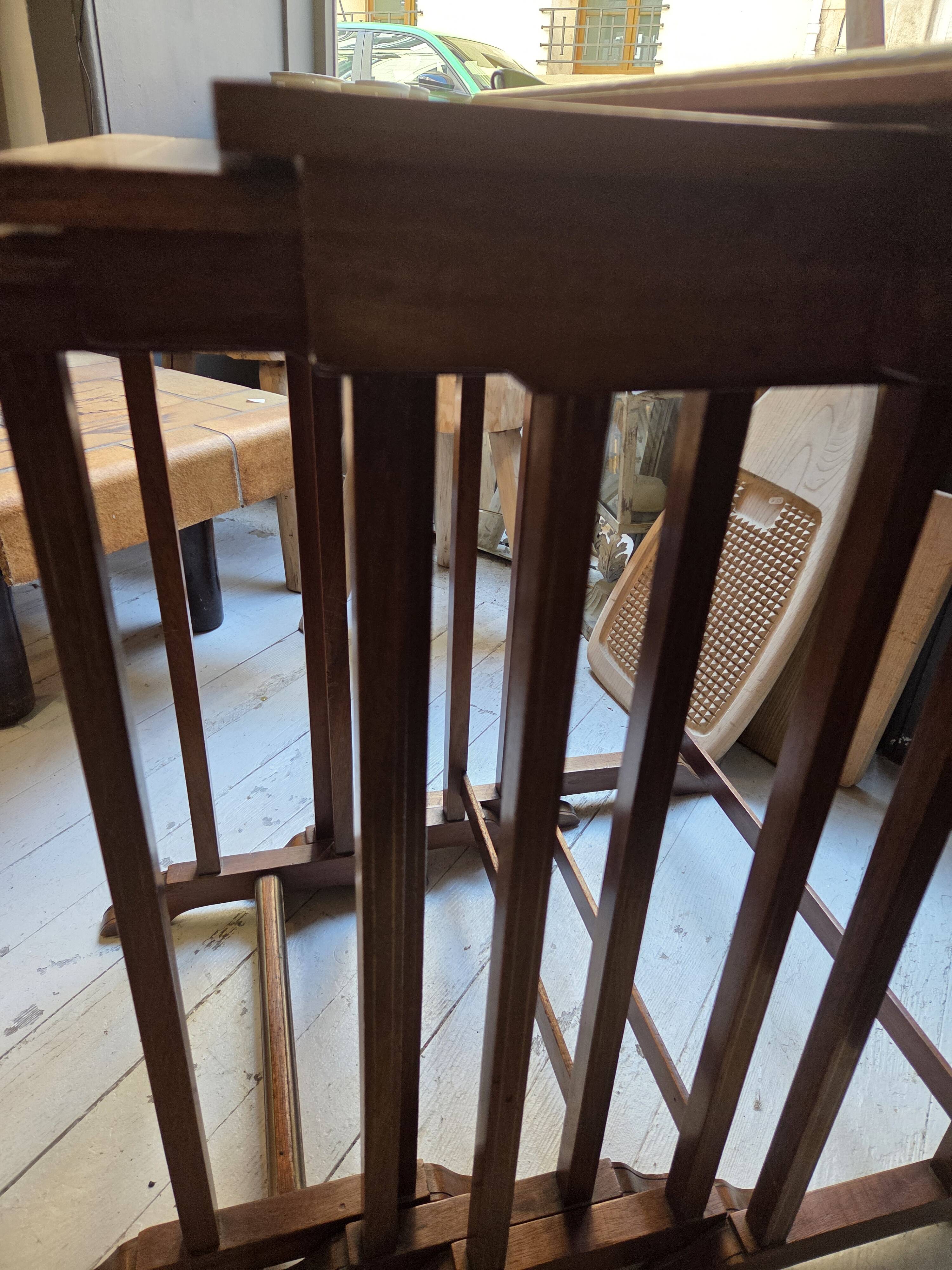 nesting tables mahogany